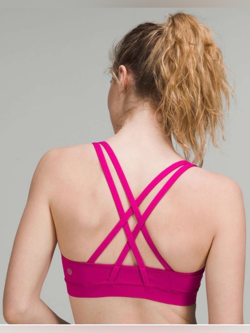 Lululemon Energy Bra *Medium Support, B–D Cups Ripened Raspberry Size 2